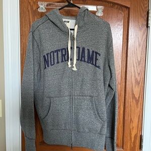 Notre Dame Gray Hoodie Sweatshirt
